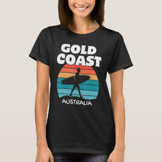 GOLDCOAST AUSTRALIË Surf Retro Sunset Surfen T-shirt