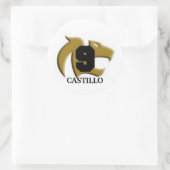 goldcougar, CASTILLO Ronde Sticker (Tas)