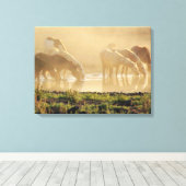 GoldDust Series gewikkeld canvas Afdruk (Insitu (Houten vloer))