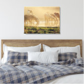 GoldDust Series gewikkeld canvas Afdruk (Insitu (Slaapkamer))