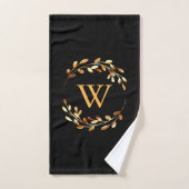 Goldel Floral Monogram Bad Handdoek (Handdoek)