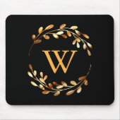 Goldel Floral Monogram Muismat (Voorkant)