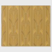 Golden20s Art Deco - Geel Goud Cadeaupapier (Vlak)