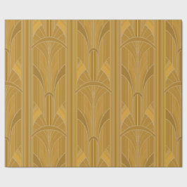 Golden20s Art Deco - Geel Goud Cadeaupapier