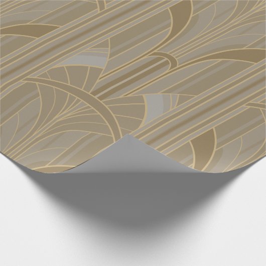 Golden20s Art Deco - Koffie Cream Cadeaupapier (Hoek)