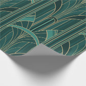 Golden20s Art Deco Verstrengelde Architectonische Cadeaupapier (Hoek)
