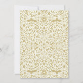 Golden 1920s Art Deco Wedding Invitation Kaart (Achterkant)