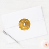 Golden 1st Birthday Sticker (Envelop)