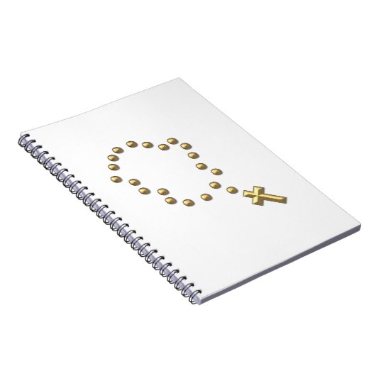 Golden "3-D" Chaplet of Rosary Notitieboek (Rechterzijde)