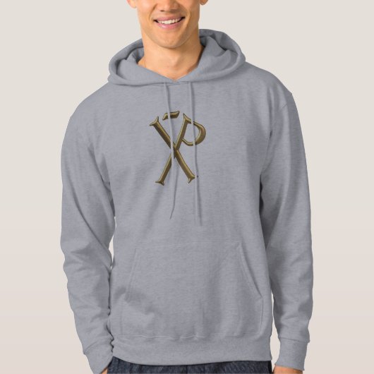 Golden "3-D" Chi-Rho 3 Hoodie (Voorkant)