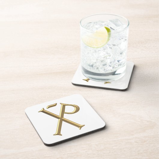 Golden "3-D" Chi-Rho 3 Onderzetter (Rechterzijde)