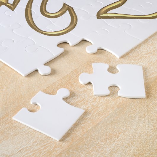 Golden "3-D" Fleur-de-lis Legpuzzel (Zijkant)