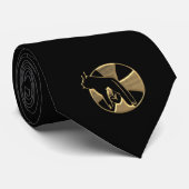 Golden "3-D" Hand van God 3 Stropdas (Opgerold)