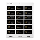 Golden "3-D" Heilig driedaags Symbool 2 Etiket (Full Sheet)
