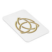 Golden "3-D" Heilig driedaags Symbool 2 Magneet (Rechterzijde)