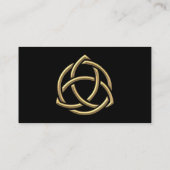 Golden "3-D" Heilig driedaags Symbool 2 Visitekaartje (Achterkant)