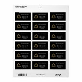 Golden "3-D" Heilig driedaags Symbool Etiket (Full Sheet)