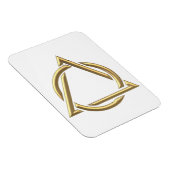 Golden "3-D" Heilig driedaags Symbool Magneet (Rechterzijde)
