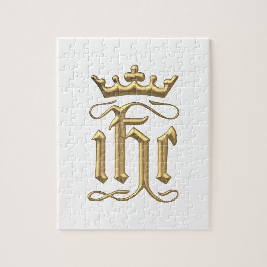 Golden "3-D" IHC met kroon Legpuzzel (Verticaal)