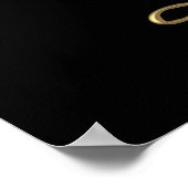 Golden "3-D" IHC met kroon Poster (Hoek)