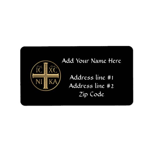 Golden "3-D" Jezus Christus: Veroveraars Etiket (Voorkant)