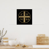 Golden "3-D" Jezus Christus: Veroveraars Poster (Keuken)