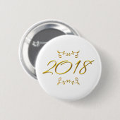 Golden 3-D Kijk 2018 Ronde Button 5,7 Cm (Voorkant /achterkant)