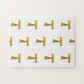 Golden 3-D Kijk Franciscan Tau Cross Legpuzzel (Horizontaal)