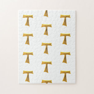 Golden 3-D Kijk Franciscan Tau Cross Legpuzzel