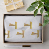 Golden 3-D Kijk Franciscan Tau Cross Tissuepapier (Geschenk)