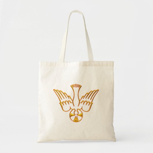 Golden 3-D: Kijk naar de Heilige Geest Tote Bag (Voorkant)