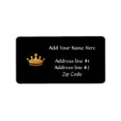 Golden "3-D" Kroon Etiket (Voorkant)