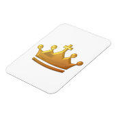 Golden "3-D" Kroon Magneet (Linkerzijde)