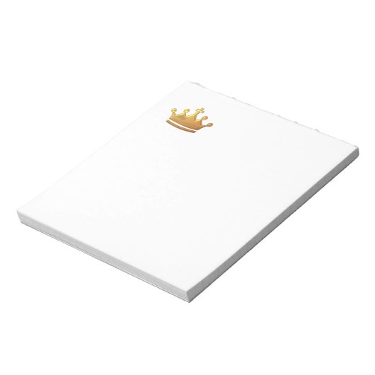 Golden "3-D" Kroon Notitieblok (Linkerzijde)