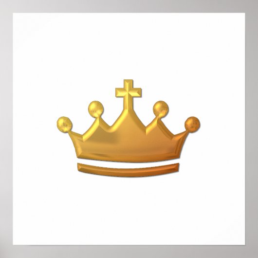 Golden "3-D" Kroon Poster (Voorkant)