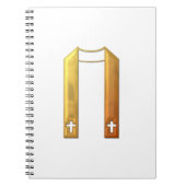 Golden "3-D" Liturgical Stole Notitieboek (Voorkant)