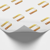 Golden "3-D" Liturgisch stookolie Cadeaupapier (Hoek)