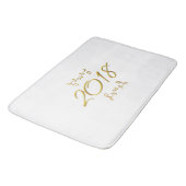 Golden 3-D look 2018 Bath Mat Sjabloon (Gekanteld)
