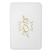 Golden 3-D look 2018 Bath Mat Sjabloon (Voorkant Verticaal)