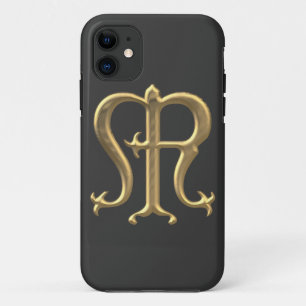Golden "3-D" Maagd Mary Symbol Case-Mate iPhone Case