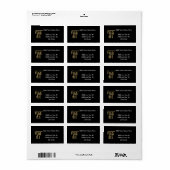 Golden "3-D" Moeder van God (Ma Di)-symbool Etiket (Full Sheet)