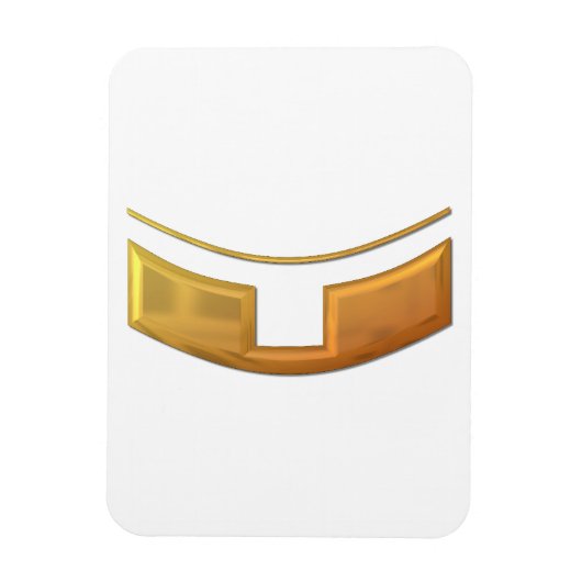 Golden "3-D" Priest/Minster Collar Magneet (Verticaal)