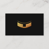 Golden "3-D" Priest/Minster Collar Visitekaartje (Achterkant)