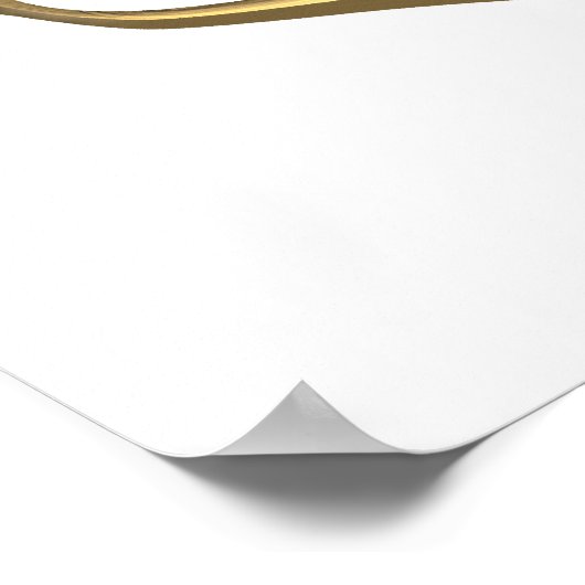 Golden "3-D"-Roos Poster (Hoek)