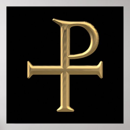 Golden "3-D" Tau-Rho Poster (Voorkant)