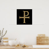 Golden "3-D" Tau-Rho Poster (Keuken)