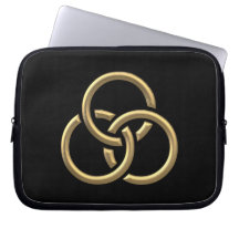 Golden "3-D" Trinity Rings