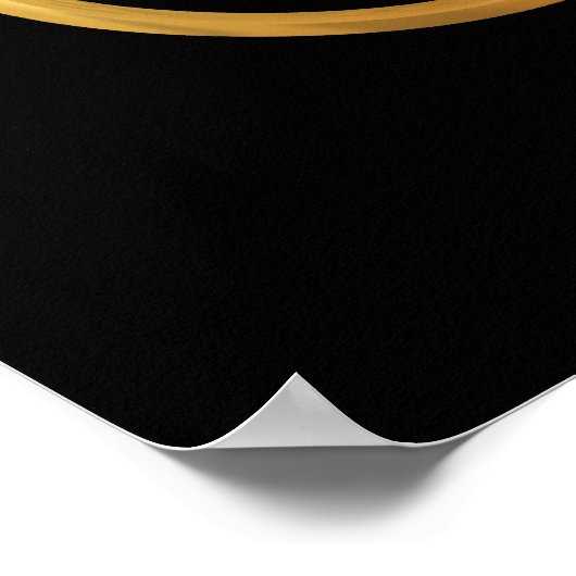 Golden "3-D" Trinity Symbol Poster (Hoek)