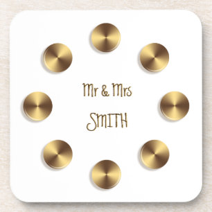 Golden 3D-element Bier Onderzetter