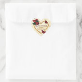 Golden 50 Jubileum Heart Hart Sticker (Tas)